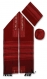 Rikmat Elimelech Handloom Woven Red Silk Tallit